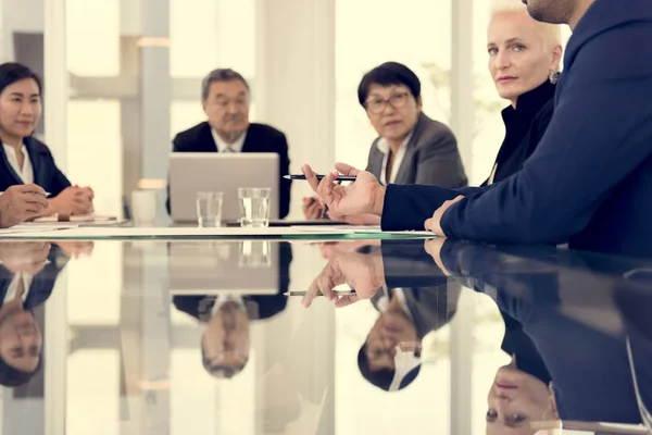 Asiático Negócios pessoas em reunião — Fotografia de Stock