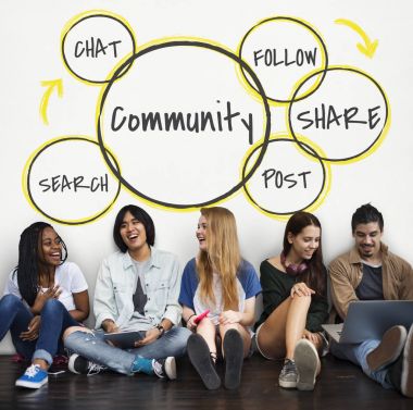 Hipster arkadaş birlikte