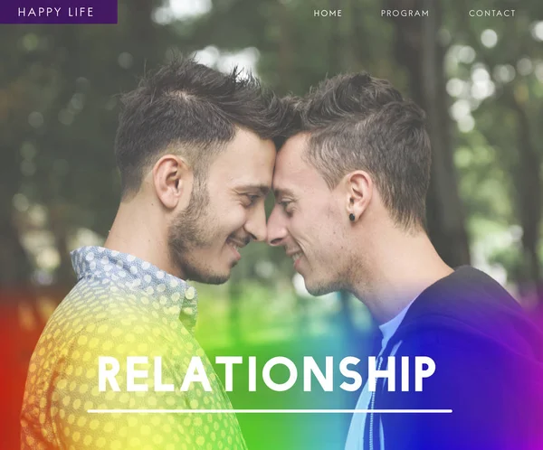 Молодая гомосексуальная пара — стоковое фото
