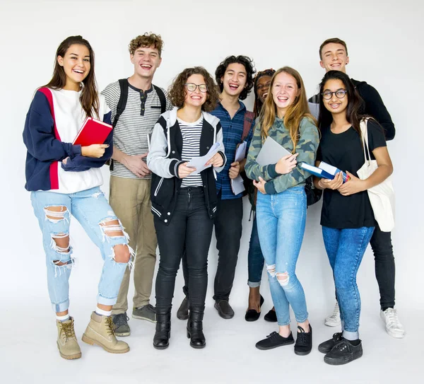 Student akademiska vänner — Stockfoto