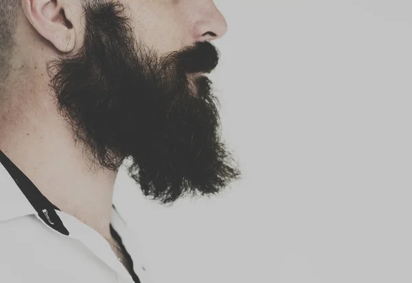 Mann mit Bart und Schnurrbart — Stockfoto
