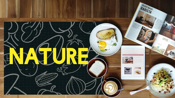 Morning breakfast on the table — Stock Photo, Image