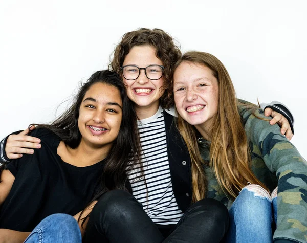 Student akademiska vänner — Stockfoto