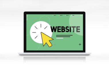 Web tasarım şablonu dizüstü