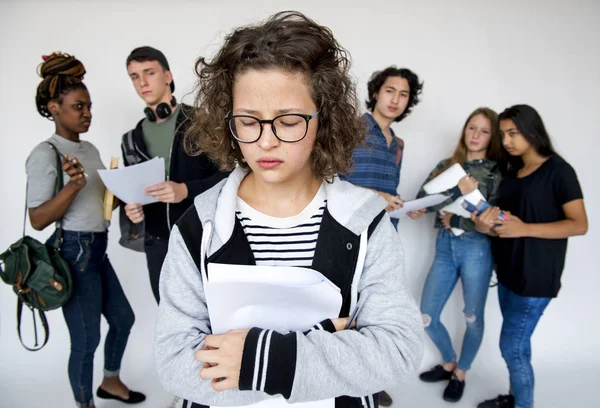 Znajomych studentów akademickich — Zdjęcie stockowe