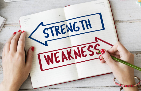 woman writing in the notebook