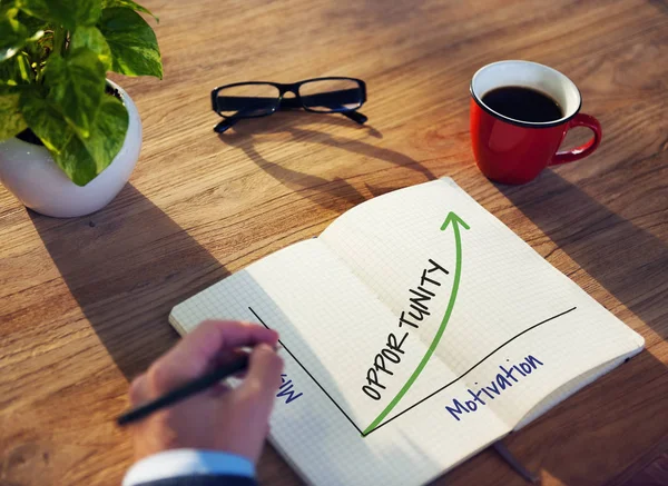 Businessman writing in notebook — Stock Photo, Image