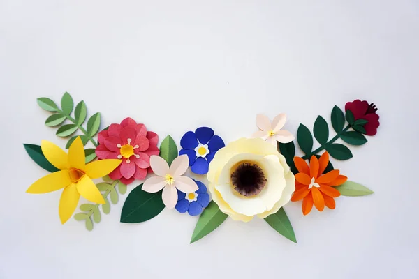 Ręcznie robione Papercraft kwiaty — Zdjęcie stockowe