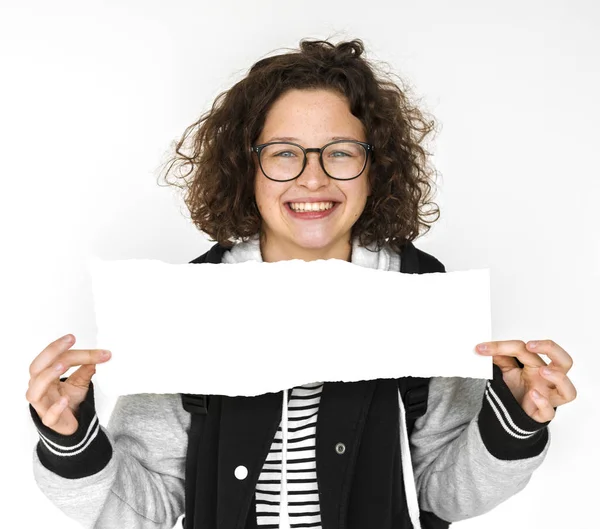 Menina branca jovem — Fotografia de Stock