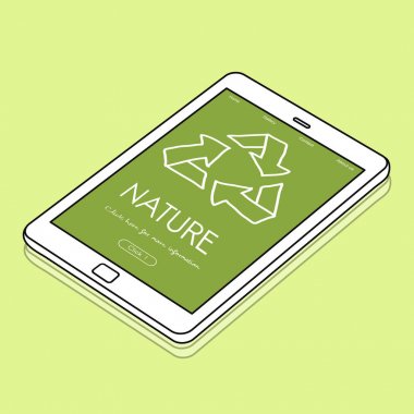 Web tasarım şablonu dijital tablet