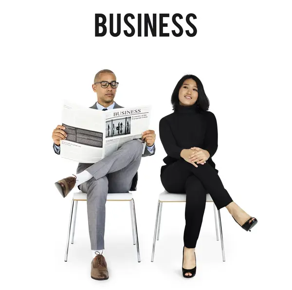 ビジネスマンやアジアの女性 — ストック写真