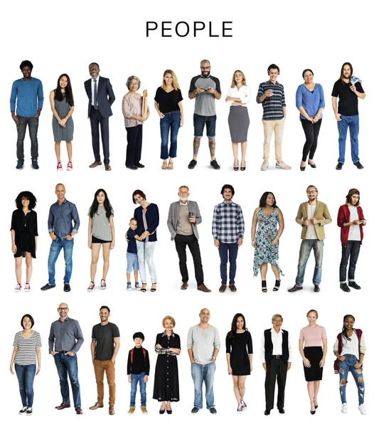 Conjunto de personas de diversidad — Foto de Stock