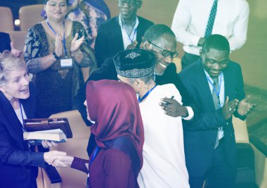 Farklı insanlar iş Konferansı'nda