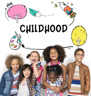 Çeşitlilik çocuk birlikte