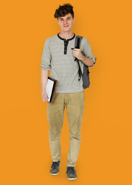 Caucasian student man — Stock Photo, Image