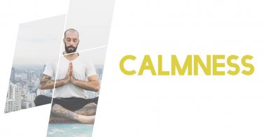 adam çatıda meditasyon