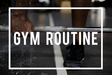 Barbell ile eğitim sporcu