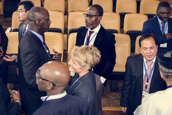 People discussing at International Conference — Stock Photo, Image