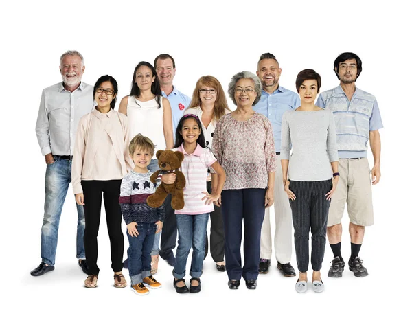 Różnorodność osób generacji — Zdjęcie stockowe