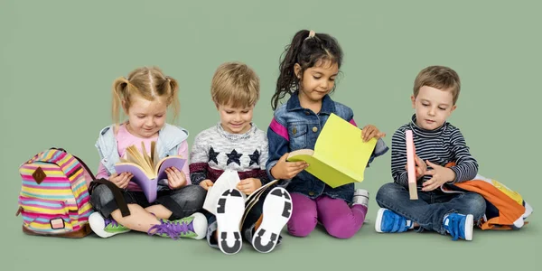 Little Children with books — Stock Photo, Image