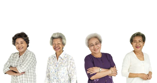 Asiatiska Senior vuxna kvinnor — Stockfoto
