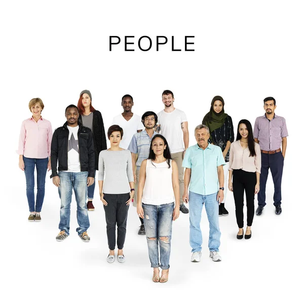 Conjunto de personas de diversidad — Foto de Stock