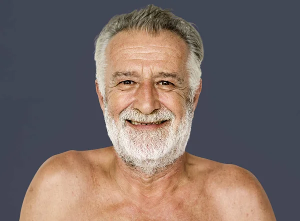 Homem adulto sênior com bigode — Fotografia de Stock