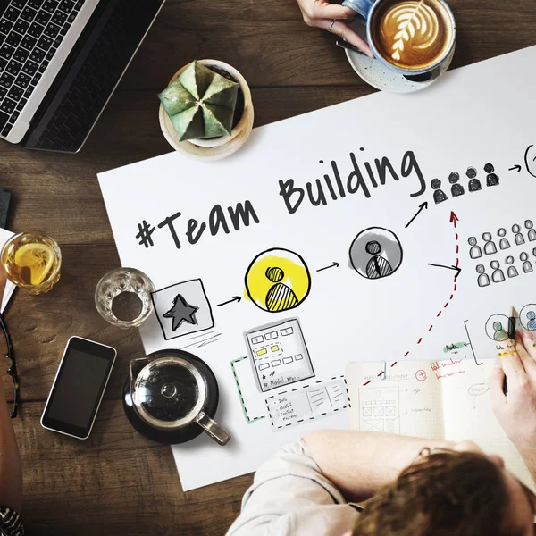 Business people working at table — Stock Photo, Image