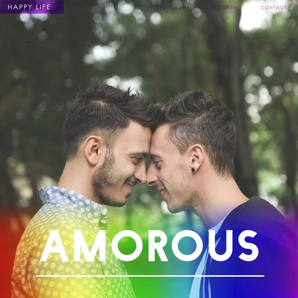 Junges homosexuelles Paar — Stockfoto