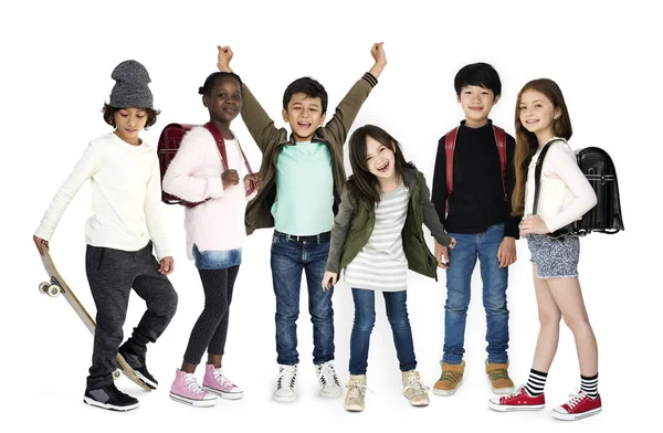 De kinderen van de school van de diversiteit — Stockfoto