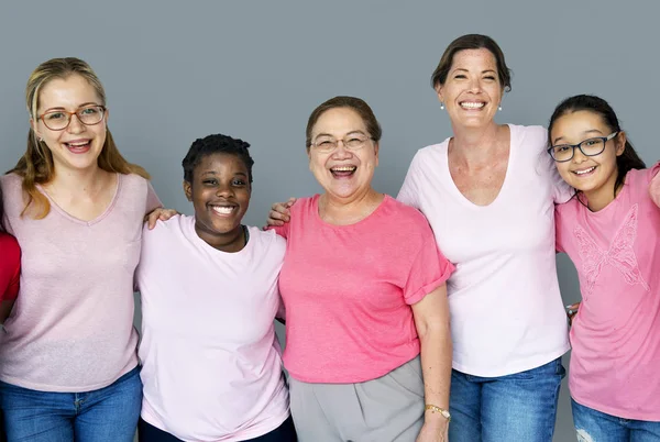 Flickvänner med bröstcancer — Stockfoto