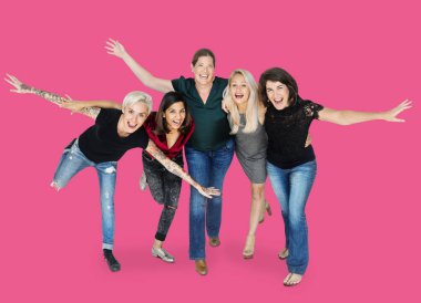 Mutlu kadın Line Daimi