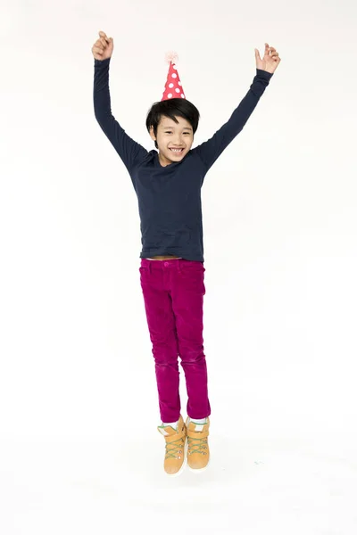 Little Boy Jumping — Stock Photo, Image