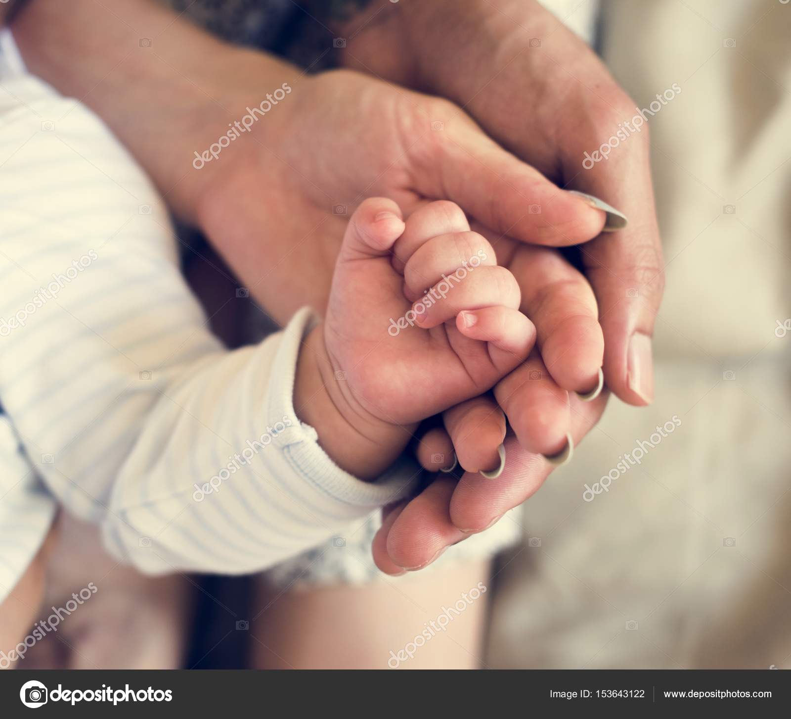 Parents Holding Hand Of Newborn Baby Stock Photo By C Rawpixel