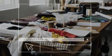 Tasarımcı moda işyeri 