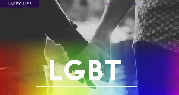Гомосексуальная пара мужчин, держащихся за руки — стоковое фото