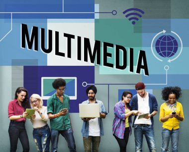 Dijital aygıtlar kullanan insanlar