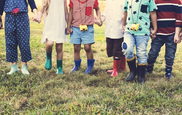 Group of Children are in a Field Trips — Stock Photo, Image