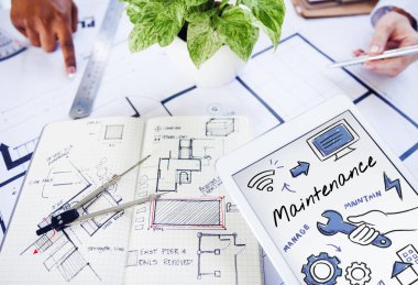 Tasarımcı çizim proje planı