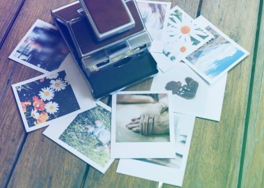 Vintage anlık fotoğraf makinesi