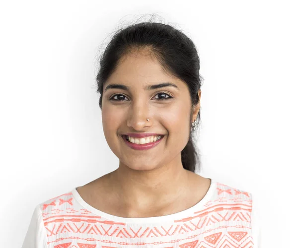 Усміхаючись Індійська жінка — стокове фото