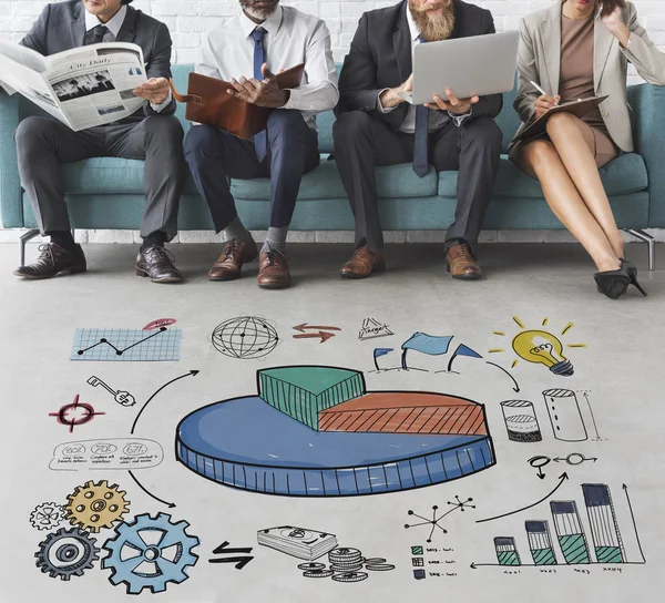 Business people waiting for the job interview — Stock Photo, Image