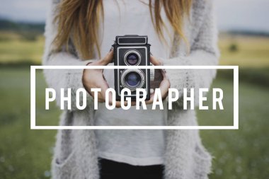 bağbozumu kamera kadınla