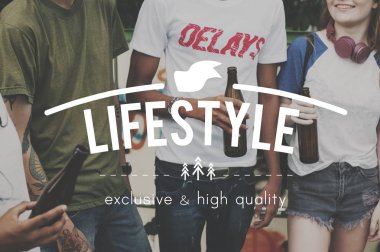 parti üzerinde genç arkadaşlar