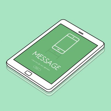 Web tasarım şablonu dijital tablet