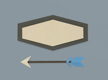 boş çerçeve ve ok 