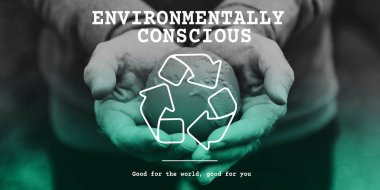 el ve geri dönüşüm simgesini