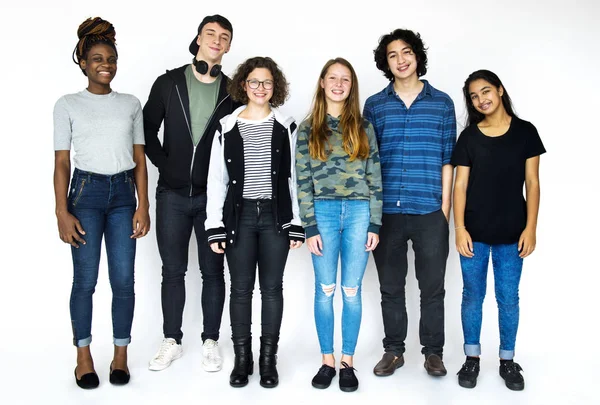 Student akademiska vänner — Stockfoto