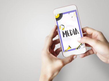 Cep telefonu holding insan eller