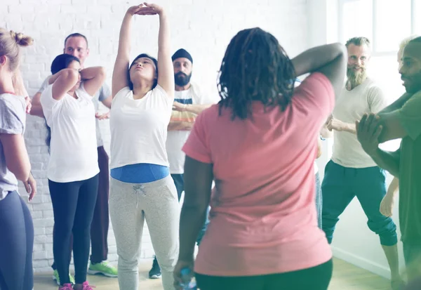 Group of people exercising — Stock Photo, Image